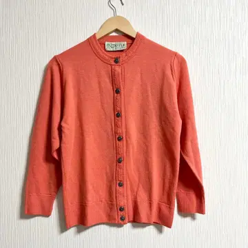 90s CASTLE OF IRELAND 니트 가디건 38 긴팔 핑크