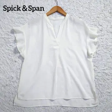 스픽 앤 스팬 플레어 슬리브 스키퍼 블라우스 화이트 프리 사이즈