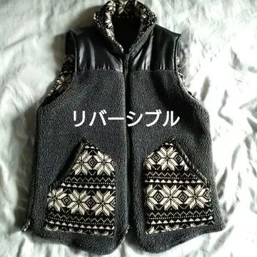 남성용 리버서블 베스트 풀 집업