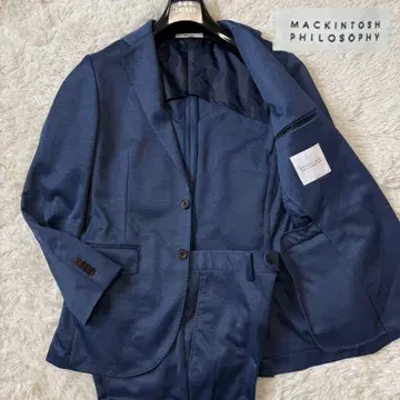 새상품급/현행 매킨토시 철학 트로터 수트 네이비 블루