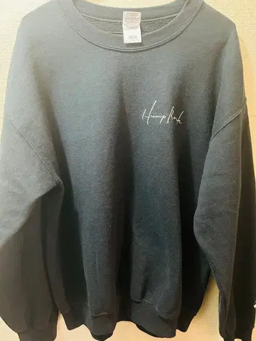 hump back 리 맨투맨 L 블랙