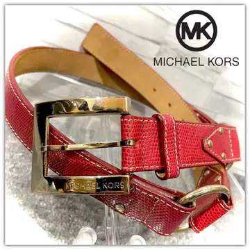 MICHAEL KORS 마이클코어스 리자드 엠보 천연 가죽 가죽 벨트