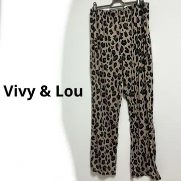 Vivy & Lou 레오파드 무늬 롱팬츠 여성용