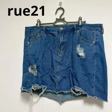 rue21 데님 미니 스커트 2X 여성용