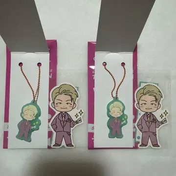 진 러버 키링 & 스티커 세트