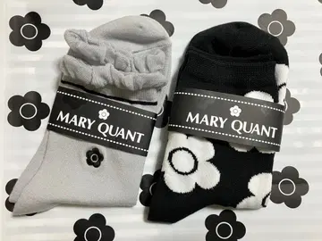 마리콴트 데이지 패턴 삭스 미사용 새상품 2켤레 쇼핑백 포함