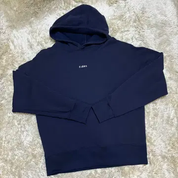fides 네이비 후드 부착 후드티 심플한 디자인