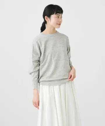 11/9까지 최종 가격 카구레 린넨 크루넥 니트 풀오버