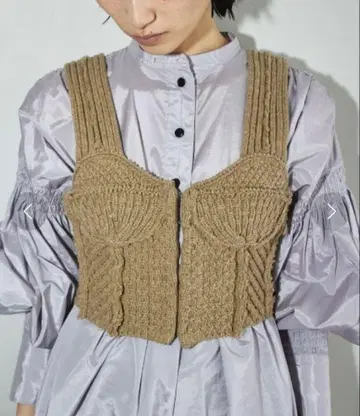 Todayful 패치워크 니트 뷔스티에