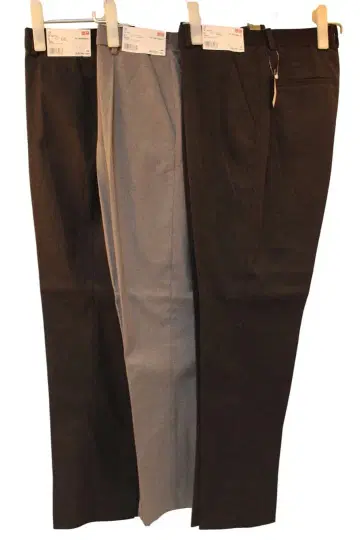 블랙 EZY 앵클 팬츠 L 사이즈 다크 그레이와 그레이 kir