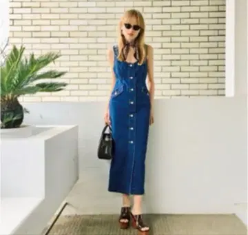 MOUSSY DENIM JUMPER 스커트 데님 점프스커트