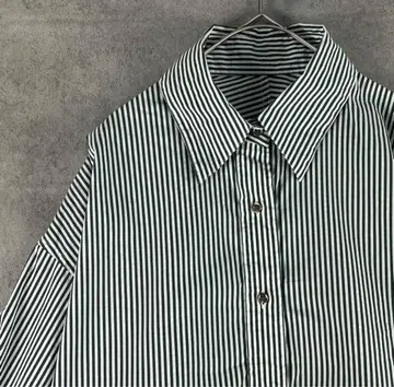 LOUNGEDRESS 라운지 드레스 셔츠 스트라이프 긴팔