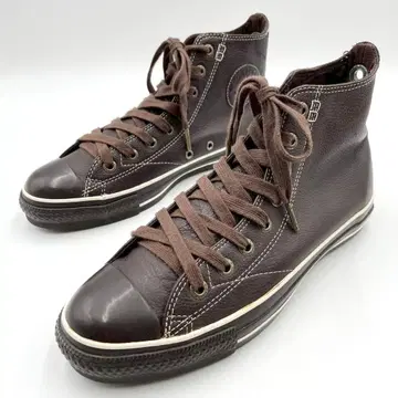 컨버스 올스타 유럽인 가죽 25.5 브라운 Y1257