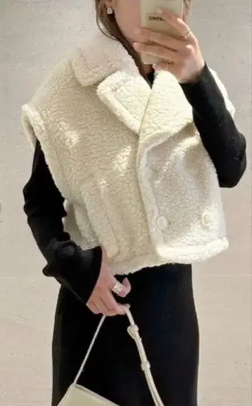 snidel 숏 보아 자켓