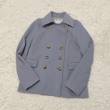 언타이틀 숏코트 블루 골드 버튼