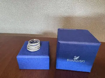 Swarovski 스태킹 반지 실버