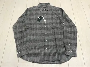 새상품 23구 체크 무늬 플란넬 셔츠 남성용 46