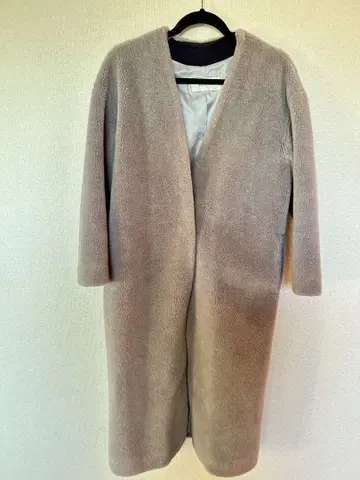 Rouge Vif 에코 퍼 롱 코트 보아