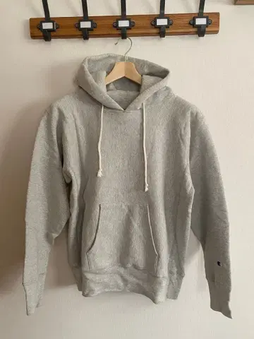 챔피온 리버스 위브 후디드 맨투맨 그레이 XL USA