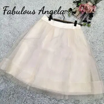 [패뷸러스 앙제] 새상품 택 포함 샤샤 스커트 프릴 핑크