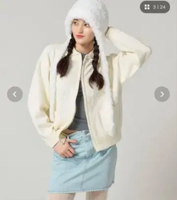 TINA : JOJUN 플라워 집업 니트 자켓