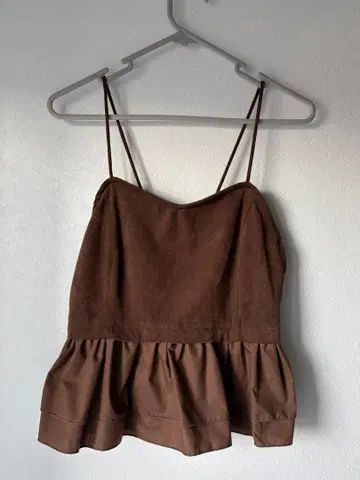 브라운 프릴 뷔스티에 사이즈 F