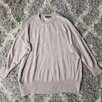 23구 빅 사이즈 48 울 코드 벌키 니트