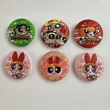 파워퍼프걸스 자수 캔뱃지