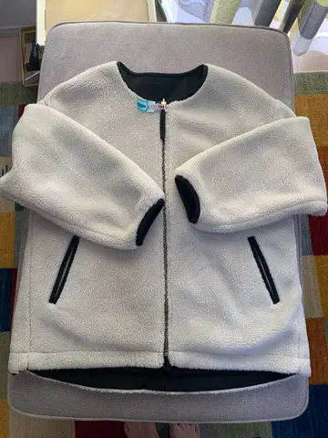 GLOBAL WORK 보아 자켓 M 크림 블랙