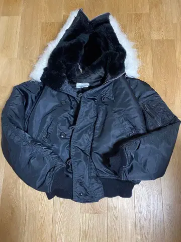 N-2B 플라이트 자켓 블랙 L USA제