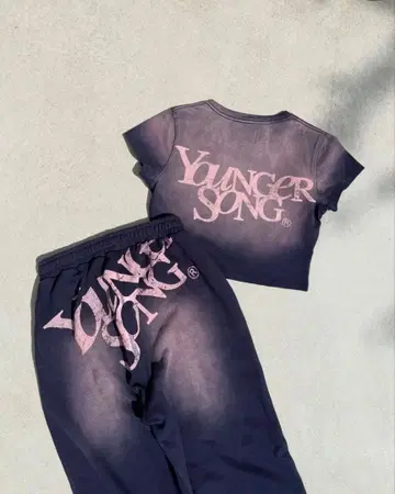 younger_song 셋업 핑크 네이비 M