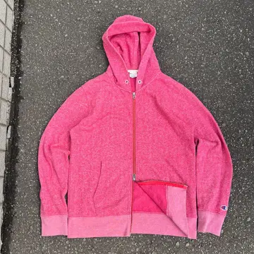 00s 챔피온 지퍼 후드티 핑크 archive