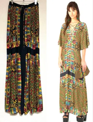 미사용품/택 포함 Farm Rio 팜 리오 롱 스커트 브라질