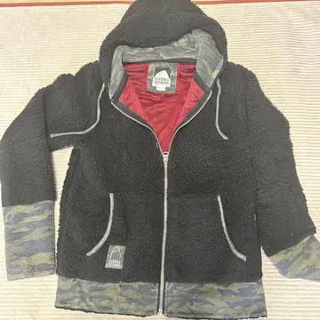 SIERRA DESIGNS 플리스 자켓 L 블랙 카모플라쥬