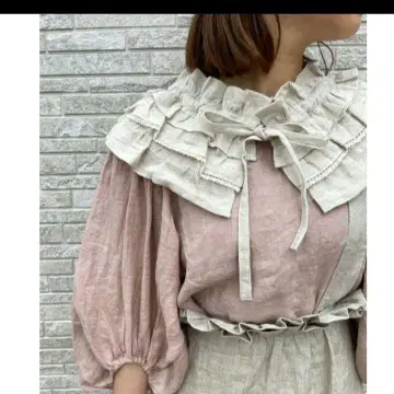 사만사 모스모스 타치카와 한정판 프릴 탈부착 카라