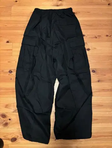 HYKE 블랙 워크 팬츠 4XL