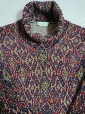 ETRO 에트로 캐시미어 터틀넥 스웨터 남성용 XL