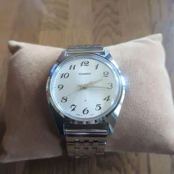 SEIKOTOMONY 아날로그 수동 와인딩 시계 실버