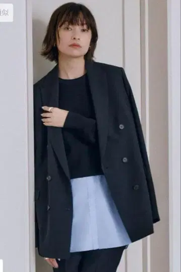 ICB 울 2WAY 스트레치 더블 브레스트 자켓