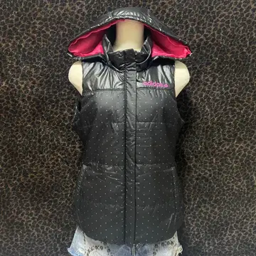 헤이세이 갸루 y2k adidas 나일론 베스트 로고 후드티 BQ67