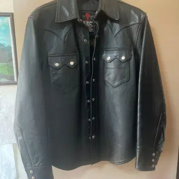 RBC 블랙 가죽 자켓 36