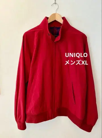 UNIQLO 남성용 XL 빨간색 집업 자켓