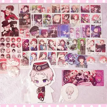 앙스타 굿즈 묶음 판매 캔뱃지 앞머리 클립 미니 카드 홀더