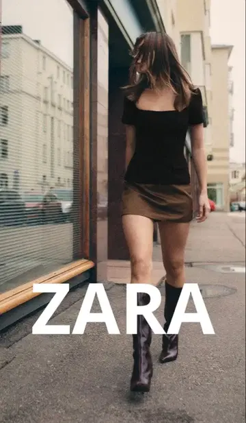 ZARA 스웨이드 스코트 s