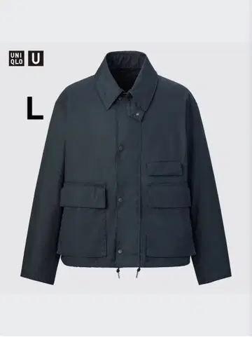 유니클로 U 유틸리티 숏 블루종 L 블루