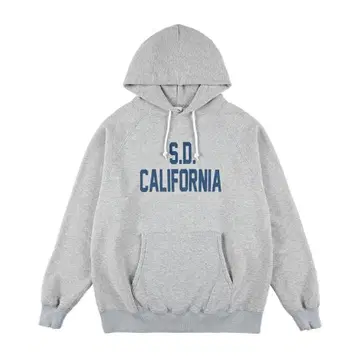 [ SD ] 루프 니팅 로고 풀 후드티 Gray ( XL )