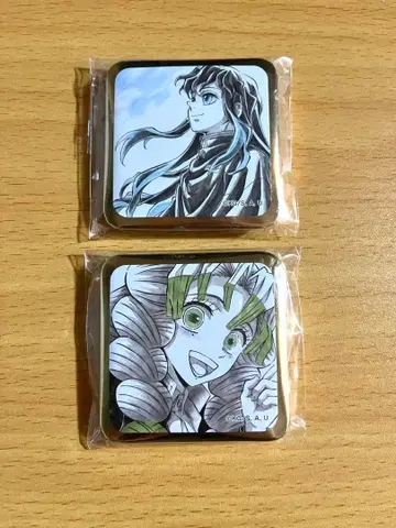 귀멸의 칼날 다이닝 스퀘어 캔뱃지 토키토 무이치로 칸로지 미츠리