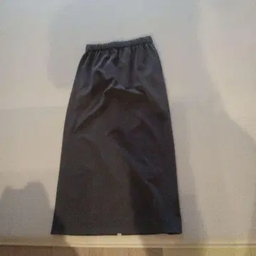 그레이 타이트 롱 스커트 허리밴딩