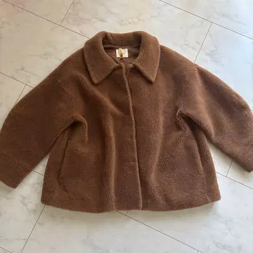 OHGA 에코 무스탕 코트 브라운