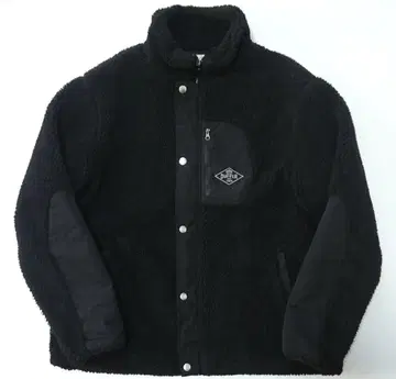 DUFFER 보아 자켓 블랙 L 블루종 플리스 로고